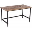 SEI Furniture Lawrenny Reclaimed Wooden Writing Desk in Natural and Black