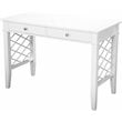 SEI Furniture Glenburg Transitional Wooden Writing Desk in White