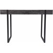 SEI Furniture Harkriven Wooden Small Space Writing Desk in Black