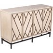 SEI Furniture Bremling Wooden Art Deco Buffet in Antique Cream and Black