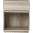 SEI Furniture Mortayne Wooden Charging Side Table in White Washed Oak