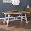 SEI Furniture Hambleden Rectangular Modern Wood Dining Table in Natural