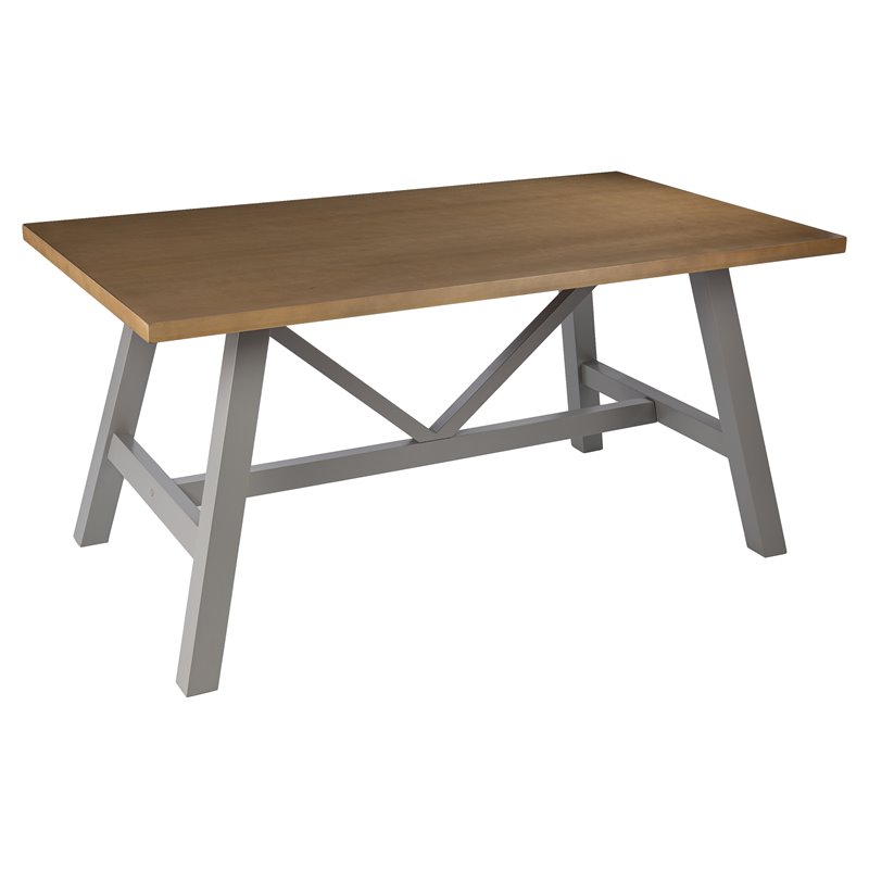 SEI Furniture Hambleden Rectangular Modern Wood Dining Table in Natural