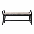 SEI Furniture Kellworth Coastal Wood Water Hyacinth Bench in Natural