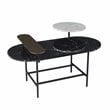 SEI Furniture Arcklid Metal-Faux Marble Cocktail Table in Black