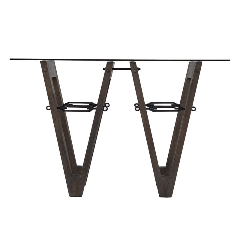 SEI Furniture Garrinston Reclaimed Wood Console Table in Brown