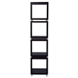 Southern Enterprises Portgren 4-tier Wood and Iron Bookshelf in Brown