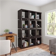 Southern Enterprises Portgren 4-tier Wood and Iron Bookshelf in Brown