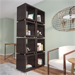 Southern Enterprises Portgren 4-tier Wood and Iron Bookshelf in Brown