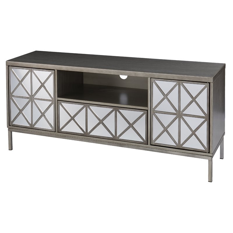 SEI Furniture Downley Wood TV-Media Stand for TVs up to 51