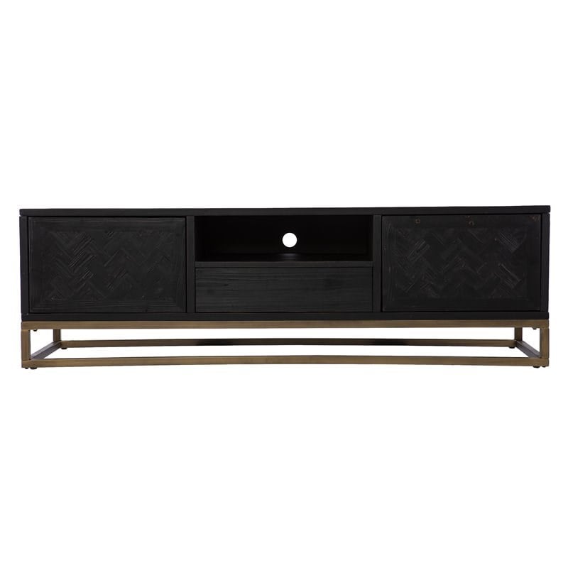 SEI Furniture Dessingham Wood TV-Media Stand for TVs up to 63