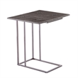 SEI Furniture Clarkdom Modern Wood Expandable C-Table in Black