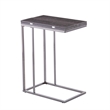 SEI Furniture Clarkdom Modern Wood Expandable C-Table in Black
