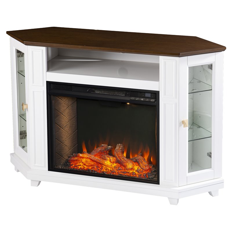 Real Flame Silverton Electric Fireplace in White G8600EW Cymax Stores