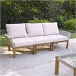 SEI Furniture Brendina 3-seater Wicker Outdoor Sofa in Natural