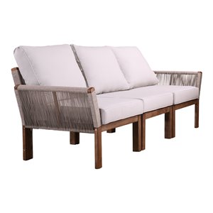 sei furniture brendina 3-seater wicker outdoor sofa in natural
