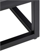 SEI Furniture Frescan Contemporary Metal Electric Fireplace in Black