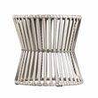 SEI Furniture Melilani Round Wicker Outdoor Side Table in Gray