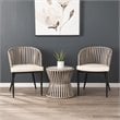 SEI Furniture Melilani Wicker Outdoor Chairs in Gray (Set of 2)