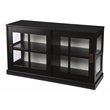 SEI Furniture Byward Transitional Wood Curio Cabinet in Black