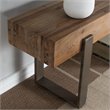 SEI Furniture Dunlin Rustic Industrial Wooden Bench in Natural Reclaimed