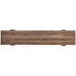 SEI Furniture Dunlin Rustic Industrial Wooden Bench in Natural Reclaimed