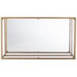 SEI Furniture Horten Glass Top Coffee Table in Gold