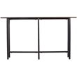 Southern Enterprises Hendry Long Narrow Wooden Console Table in Matte Black
