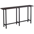 Southern Enterprises Hendry Long Narrow Wooden Console Table in Matte Black