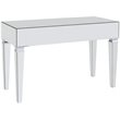 SEI Furniture Darien Glam Mirrored Writing Desk in Silver