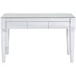 SEI Furniture Darien Glam Mirrored Writing Desk in Silver