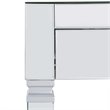 SEI Furniture Darien Glam Mirrored Writing Desk in Silver