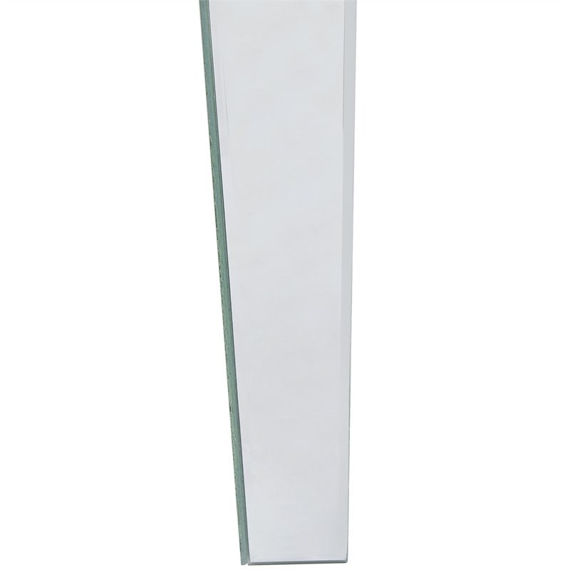 SEI Furniture Darien Glam Mirrored Writing Desk in Silver