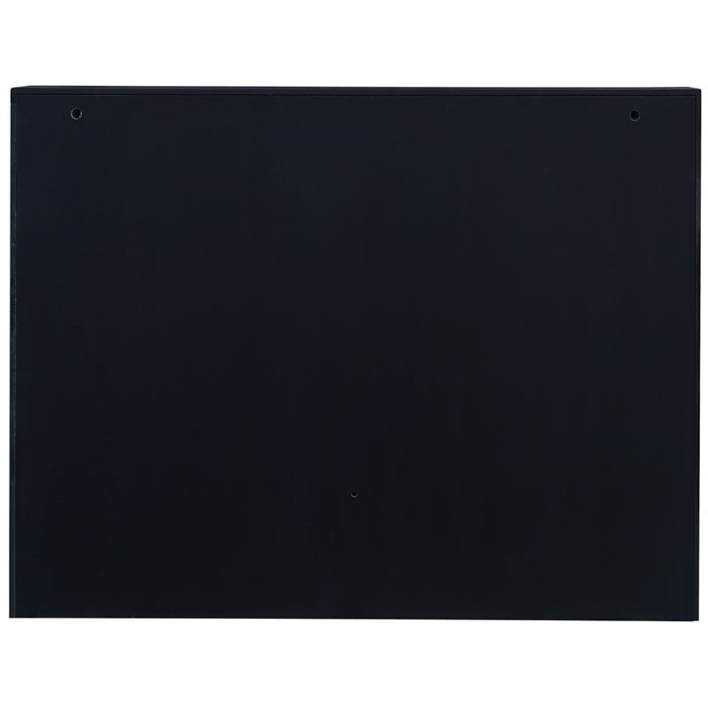 SEI Furniture Wooden Wall Mounted Laptop Desk in Black