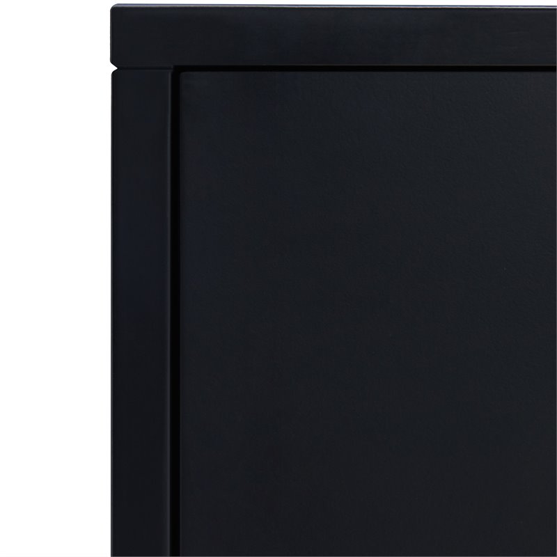 SEI Furniture Wooden Wall Mounted Laptop Desk in Black