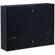 SEI Furniture Wooden Wall Mounted Laptop Desk in Black