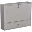 SEI Furniture Wooden Wall Mounted Laptop Desk in Gray