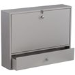 SEI Furniture Wooden Wall Mounted Laptop Desk in Gray