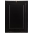 SEI Furniture Wooden Fold-Out Convertible Desk in Black