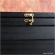 SEI Furniture Wooden Fold-Out Convertible Desk in Black