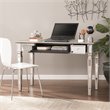 SEI Furniture Wedlyn Engineered Wood Computer Desk in Mirror with Matte Silver