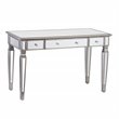 SEI Furniture Wedlyn Engineered Wood Computer Desk in Mirror with Matte Silver