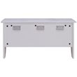 Southern Enterprises Wooden Wall Mounted Vanity Desk with Mirror in White