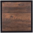 SEI Furniture Olivern 1 Drawer Glass Top End Table in Black and Natural