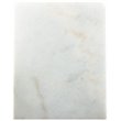 SEI Furniture Fallon Marble Top C Side Table in Gold and White