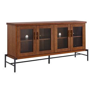 sei furniture chalford tv stand-sideboard in aged black-whiskey maple