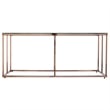 Southern Enterprises Nicholance Tempered Glass-Top Cocktail Table in Champagne