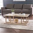 SEI Furniture Markworth Engineered Wood Geometric Cocktail Table Natural