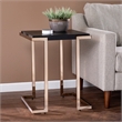Holly & Martin Barcia Wood and Iron  Side Table in Black