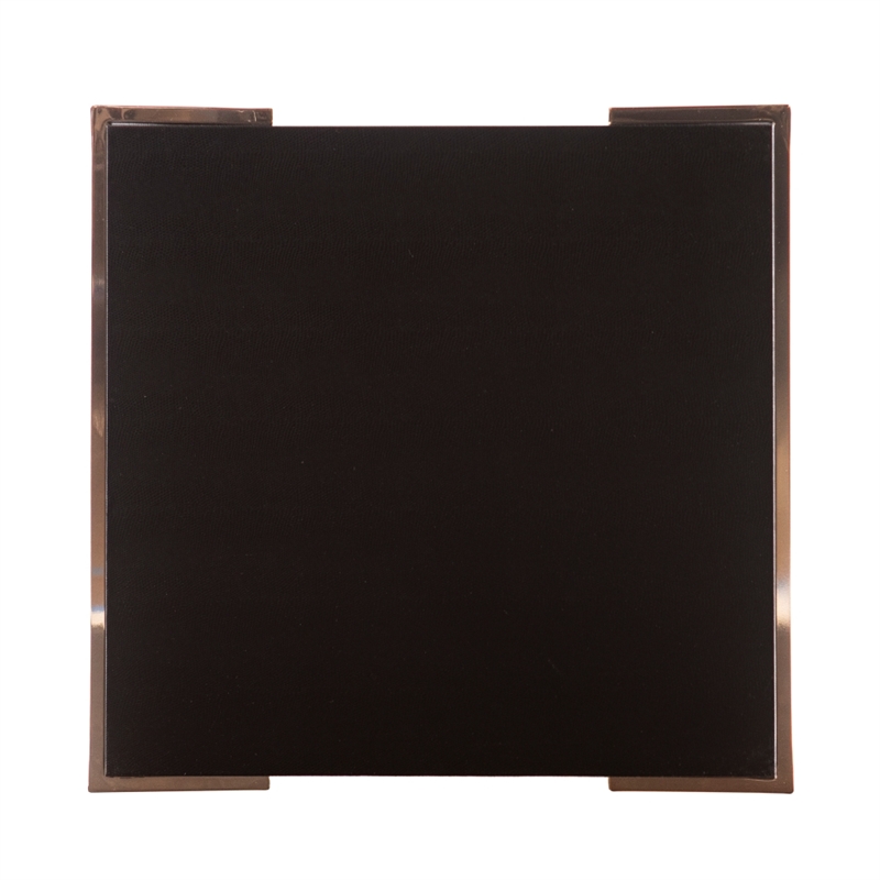 Holly & Martin Barcia Wood and Iron  Side Table in Black